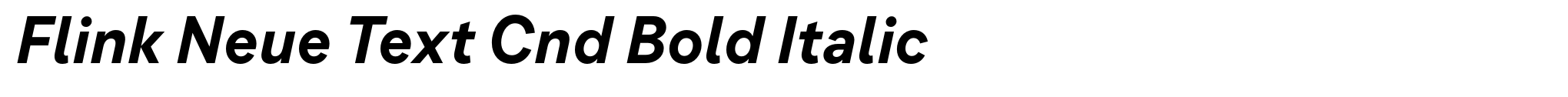 Flink Neue Text Cnd Bold Italic image